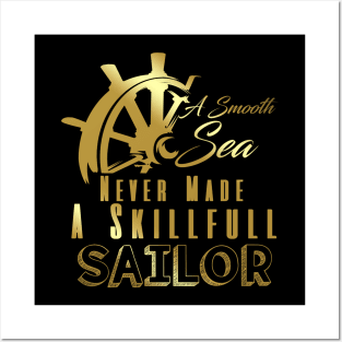 Steering Wheel Qoutes Sail Boating Gifts Posters and Art